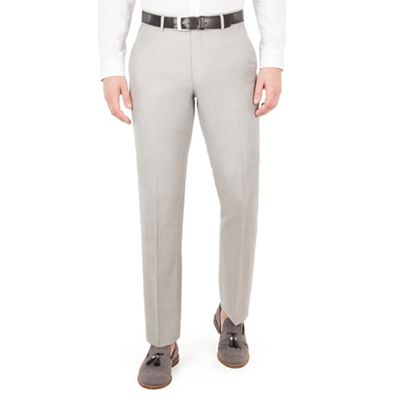 J by Jasper Conran J by Jasper Conran Taupe plain front tailored fit summer suit trouser